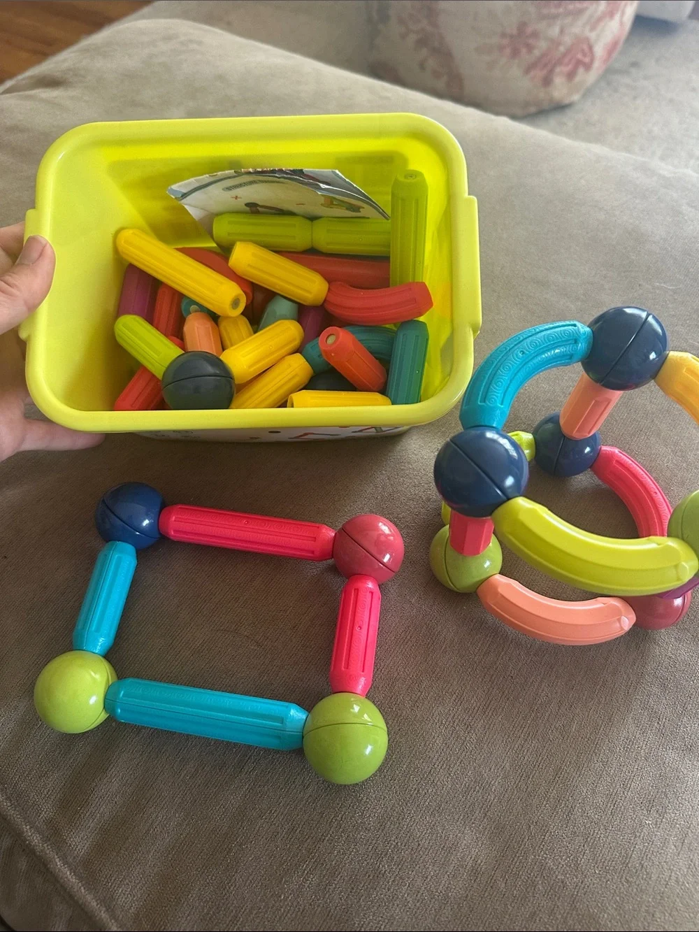 Magnetic Sticks Kids Building Set - Bright Multicolor